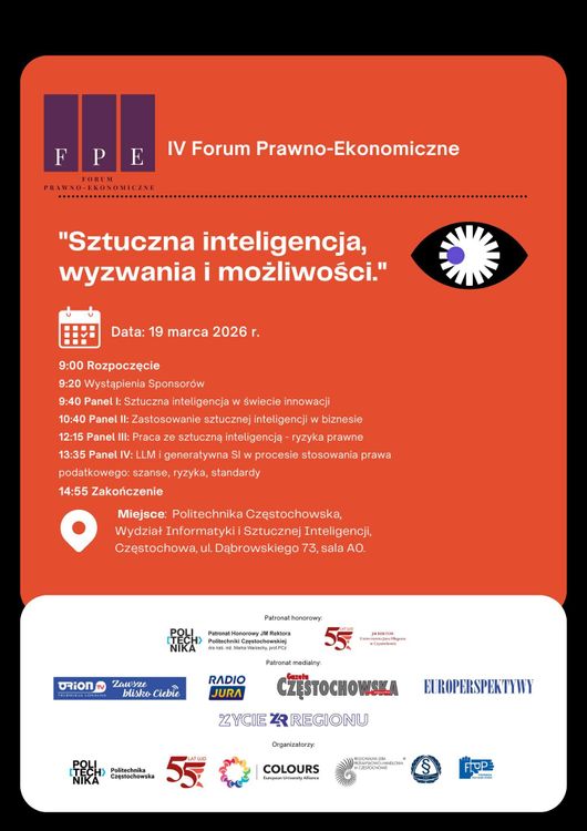 Forum Prawno - Ekonomicznego w Częstochowie 19.03.2026 r.